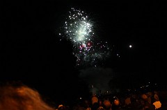 Fireworks at end of Laternenfest 2009 in Bad Homburg