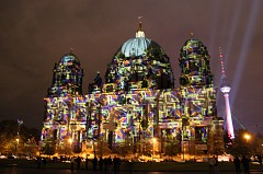Festival of lights at Berlin Cathedral