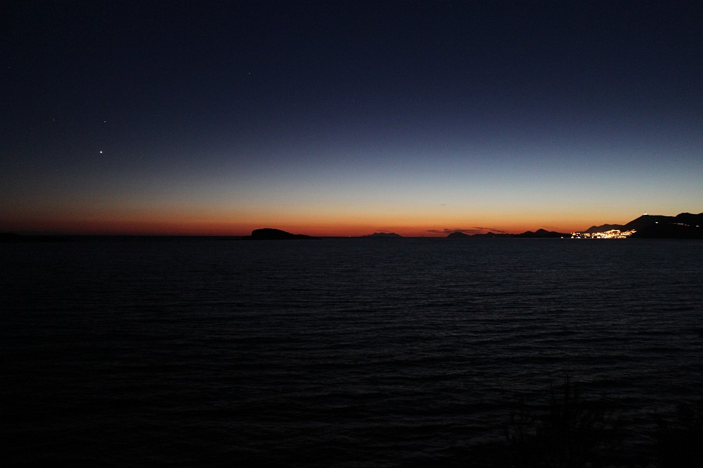 IMG_7727.JPG - Sunset behind Dubrovnik viewed from Cavtats Sustjepan peninsula