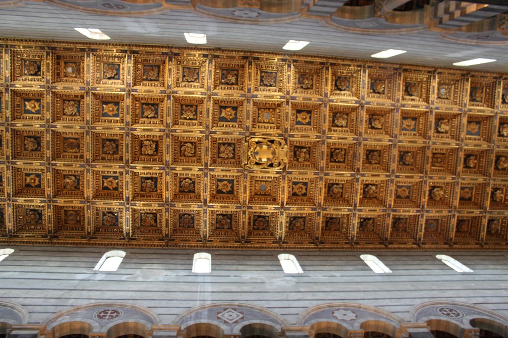 IMG_6328.JPG -  Coffer ceiling  in the  Duomo di Pisa 