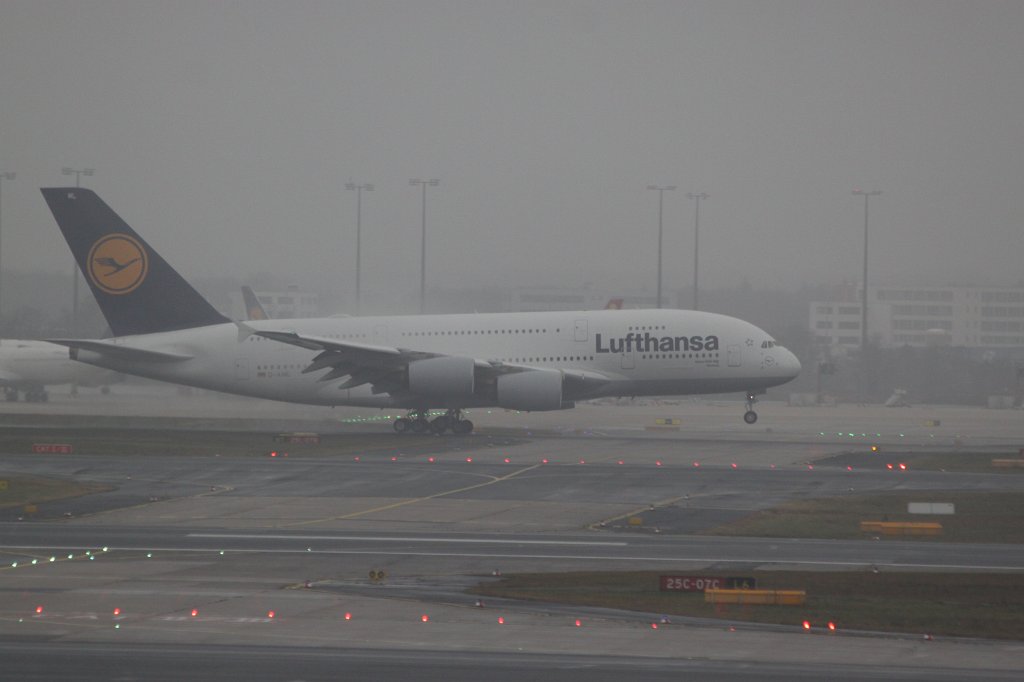 IMG_6610.JPG - Lufthansa Airbus A380 landing in Frankfurt