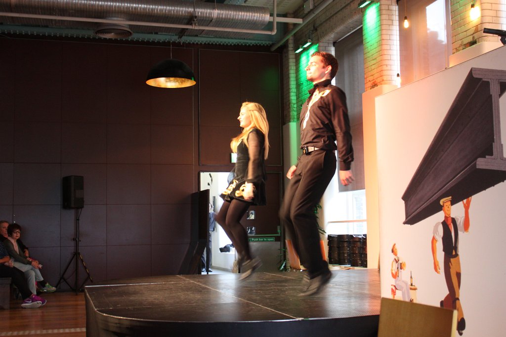IMG_6058.JPG - Irish dancing in the  Guinness Storehouse 