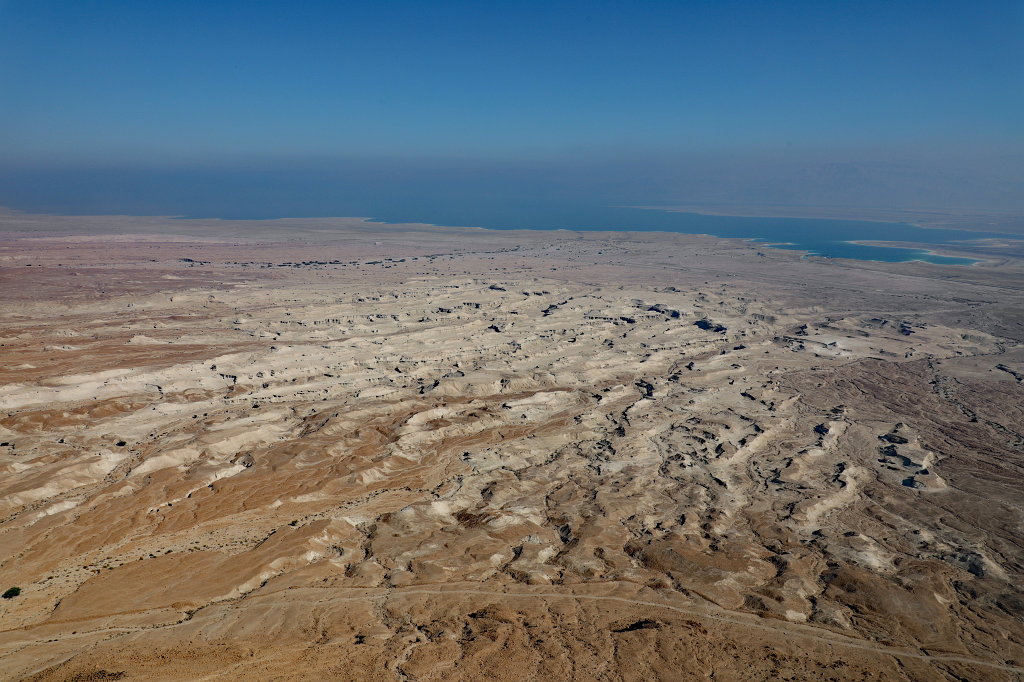 574A1371_c.jpg -  Judaean desert  and the  dead sea  seen  Masada 