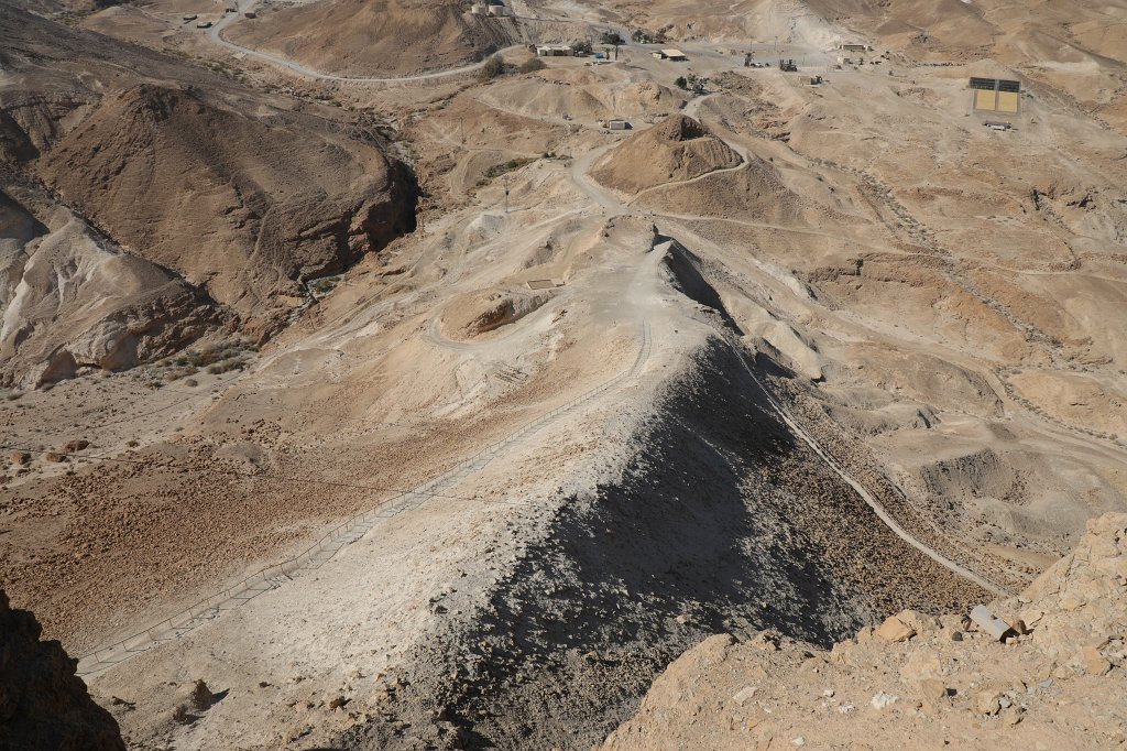 574A1444.JPG - Roman siege ramp at  Masada 