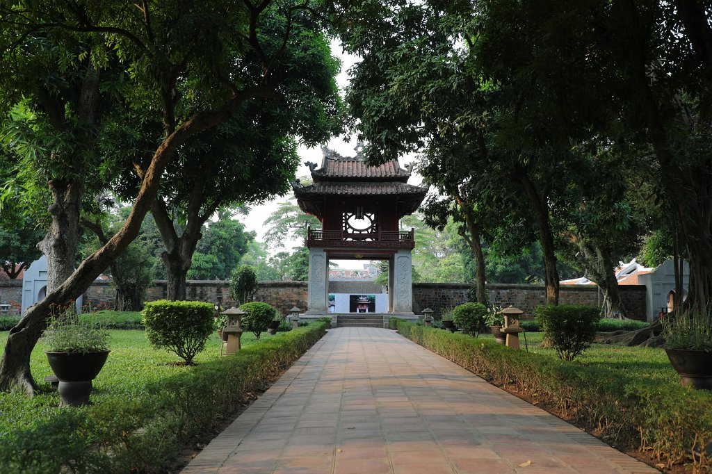 574A5910.JPG -  Temple of Literature  is a  Temple of Confucius  in  Hanoi  - Temple of Literature - Second courtyard and Khue Van pavilion to the third