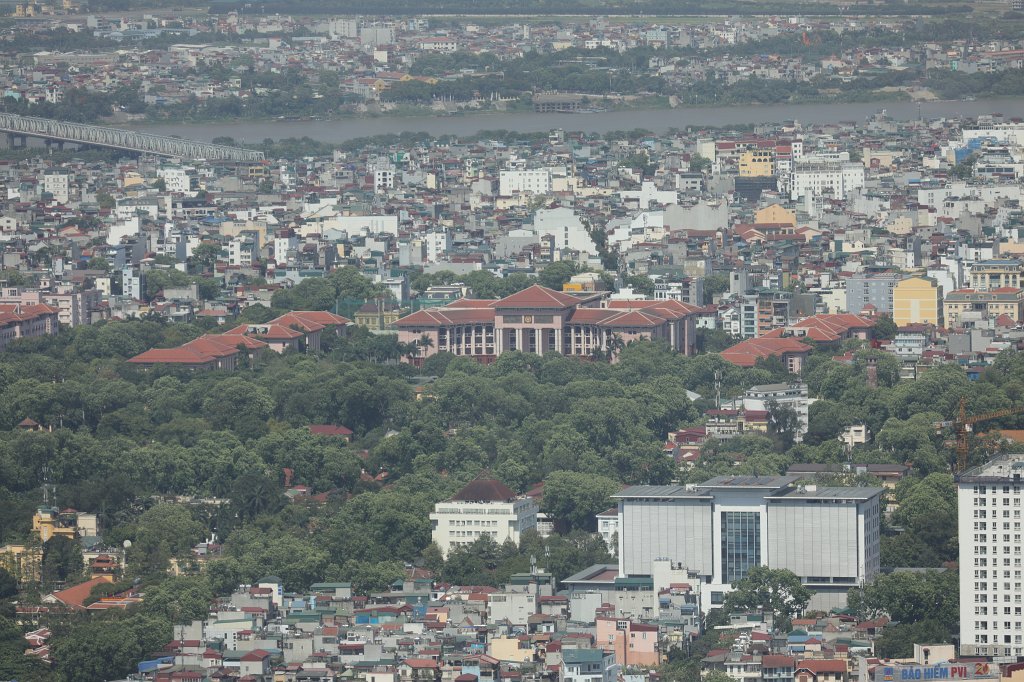 574A6778.JPG -  Hanoi   Ministry of National Defence  building seen from the  Lotte Center   observation deck 