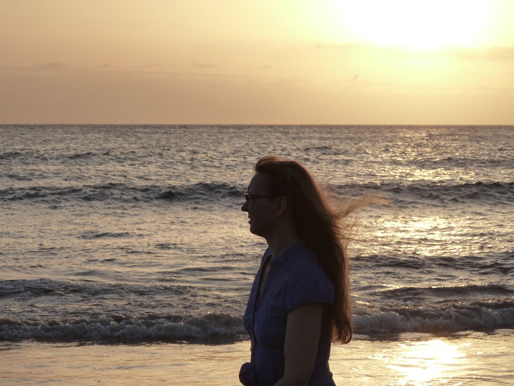P1030880.JPG - Playa de Troya enjoying sunset