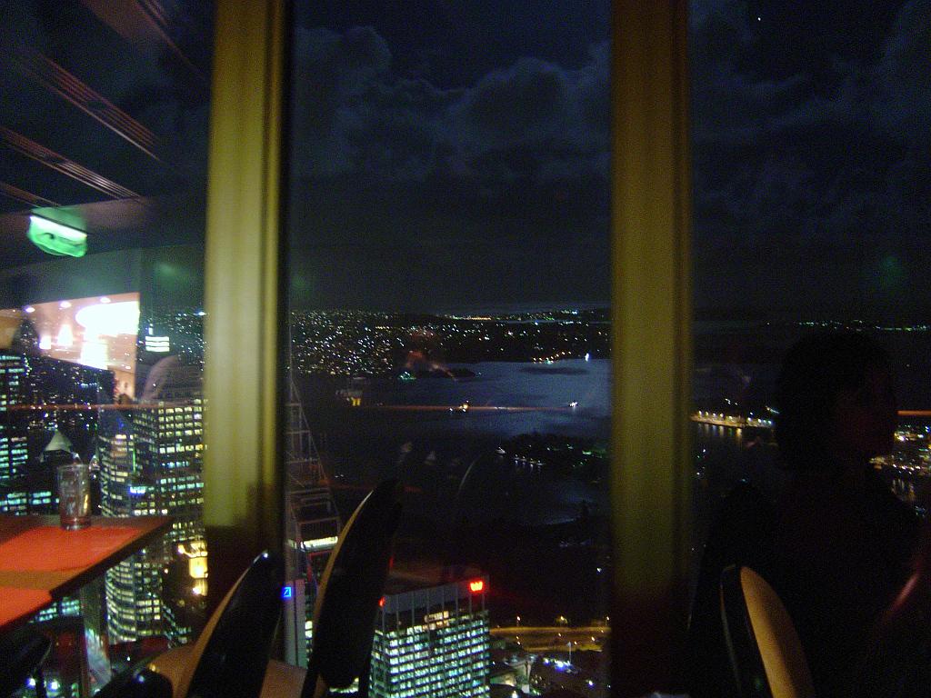 DSC02411.JPG - Sydney Tower revolving Restaurant view to Harbour