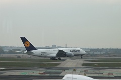 A380 landing in Frankfurt