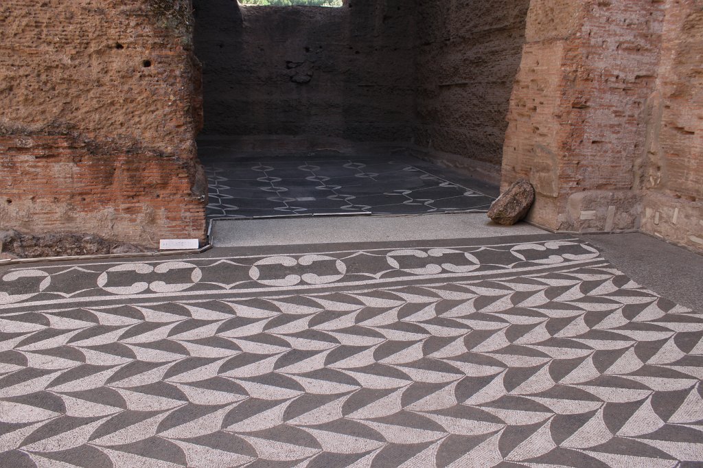 IMG_6916.JPG - Floor Mosaic in the  Baths of Caracalla 