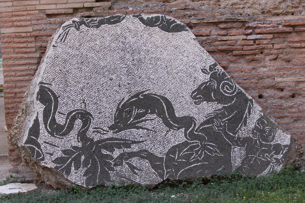 IMG_6930.JPG - Mosaic in the  Baths of Caracalla 