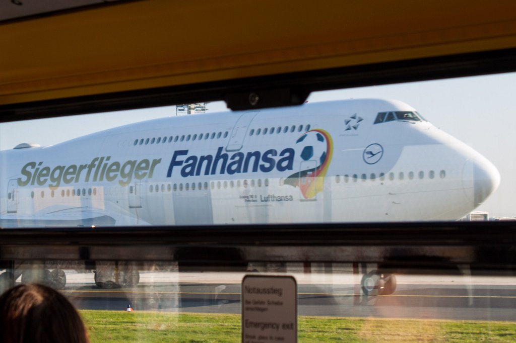 IMG_7617_c.jpg - Lufthansa Boeing 747-8 D-ABYI "Potsdam" Fanhansa Siegerflieger. It took the winning German Worldcup 2014 football team back from Rio de Janeiro to Berlin.